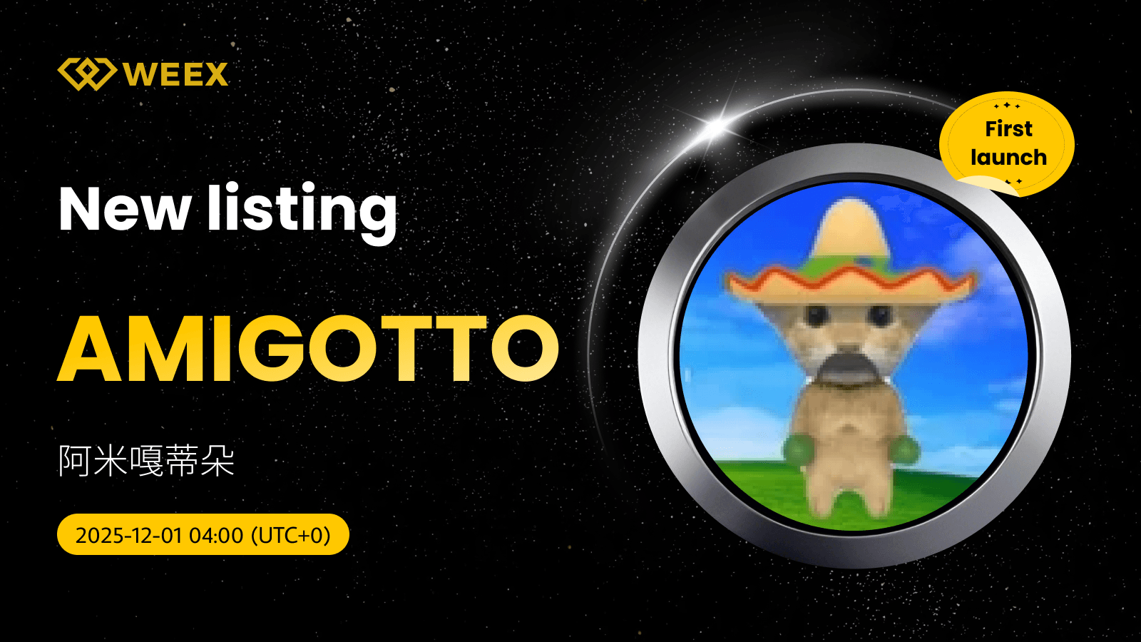 AMIGOTTO USDT Spot Trading Pair Now Listed on WEEX Exchange