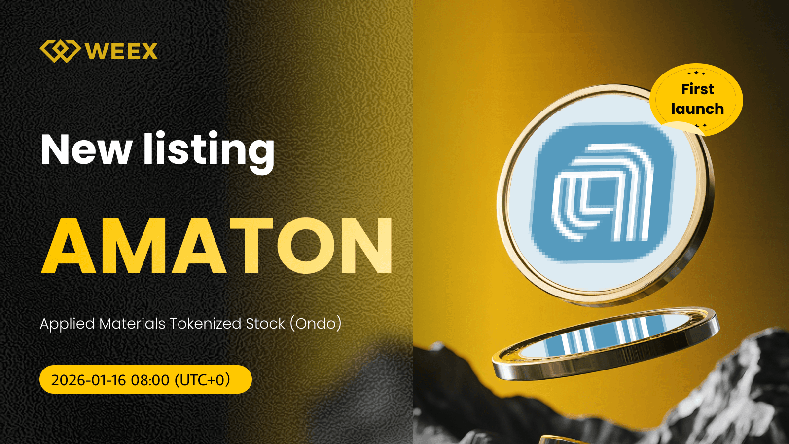 AMATON USDT: Applied Materials Tokenized Stock Lists on WEEX