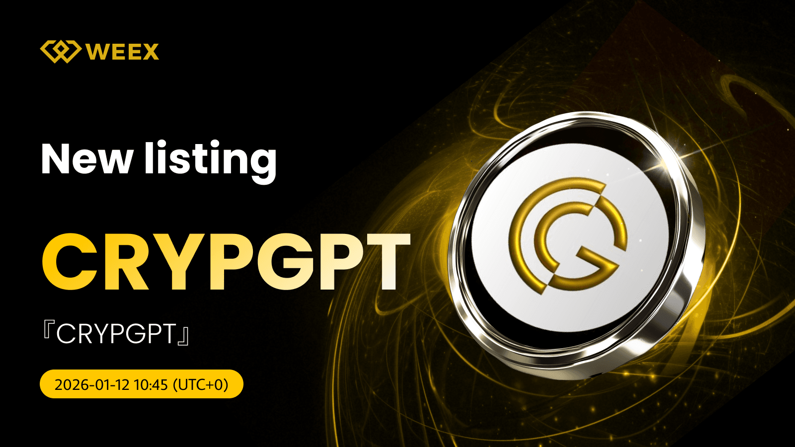 CRYPGPT USDT Pair: CrypGPT Coin Listed on WEEX Spot