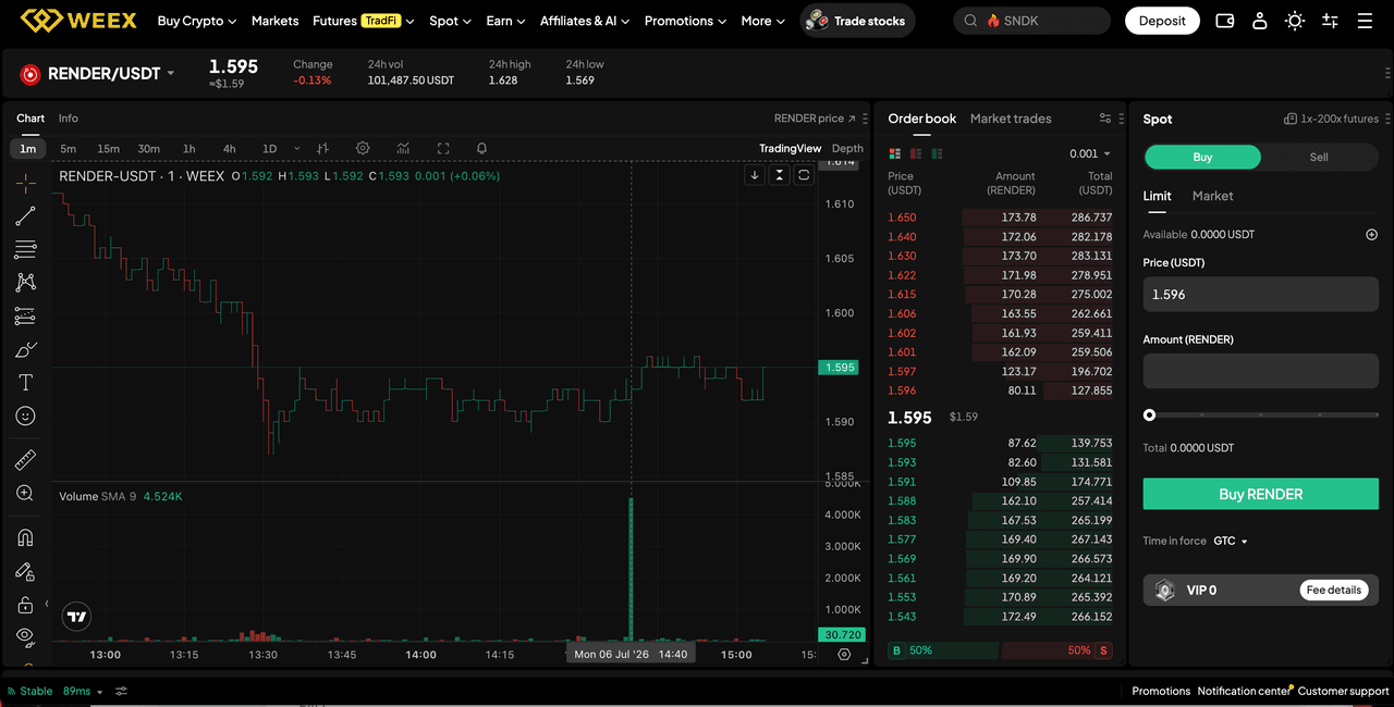 buy altcoins on WEEX