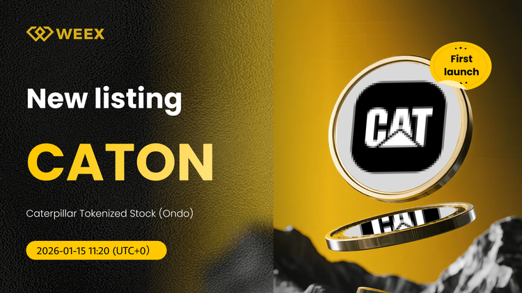CATON USDT Listing: Caterpillar Tokenized Stock on WEEX Spot