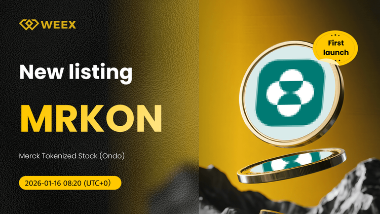 Trade MRKON USDT: Merck Tokenized Stock (Ondo) on WEEX Spot
